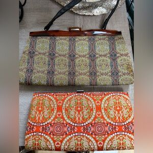 Pair of Vintage Fabric Clutches